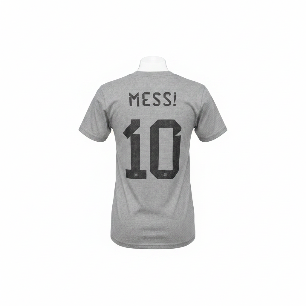 Women's Grey Marl Gold Crest Number 10 Graphic Crew Neck Tee