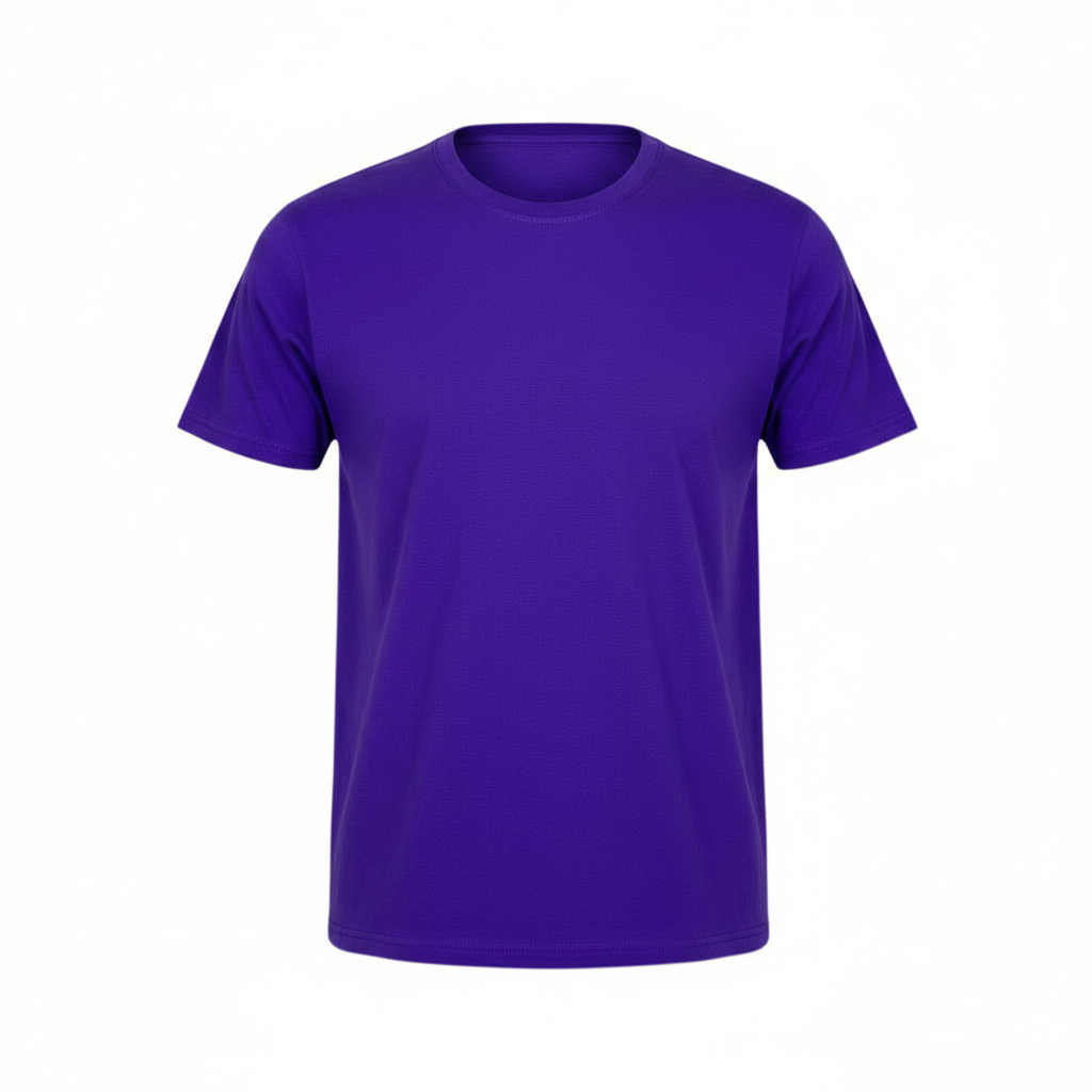 Premium Solid Colour Heavyweight Crew Neck Short-Sleeve T-Shirt
