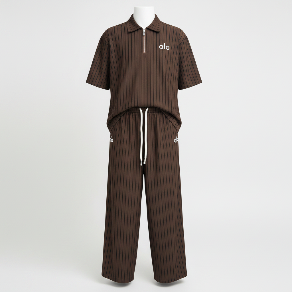 Ghost – Brown Pinstripe Alo Set