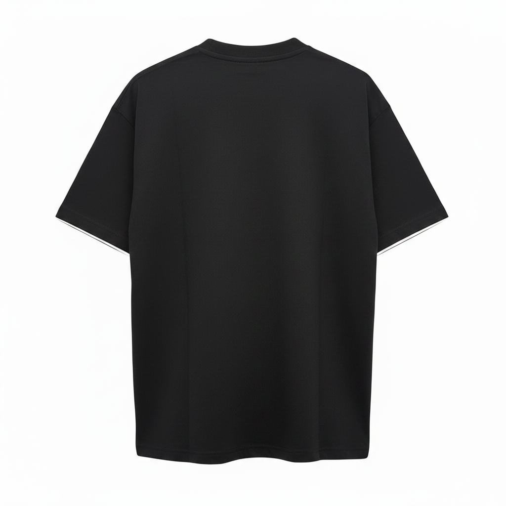 Ghost Mannequin Back - Black NAFU Tee