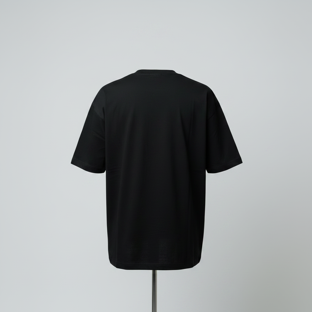 Ghost Mannequin Back - Plain Black
