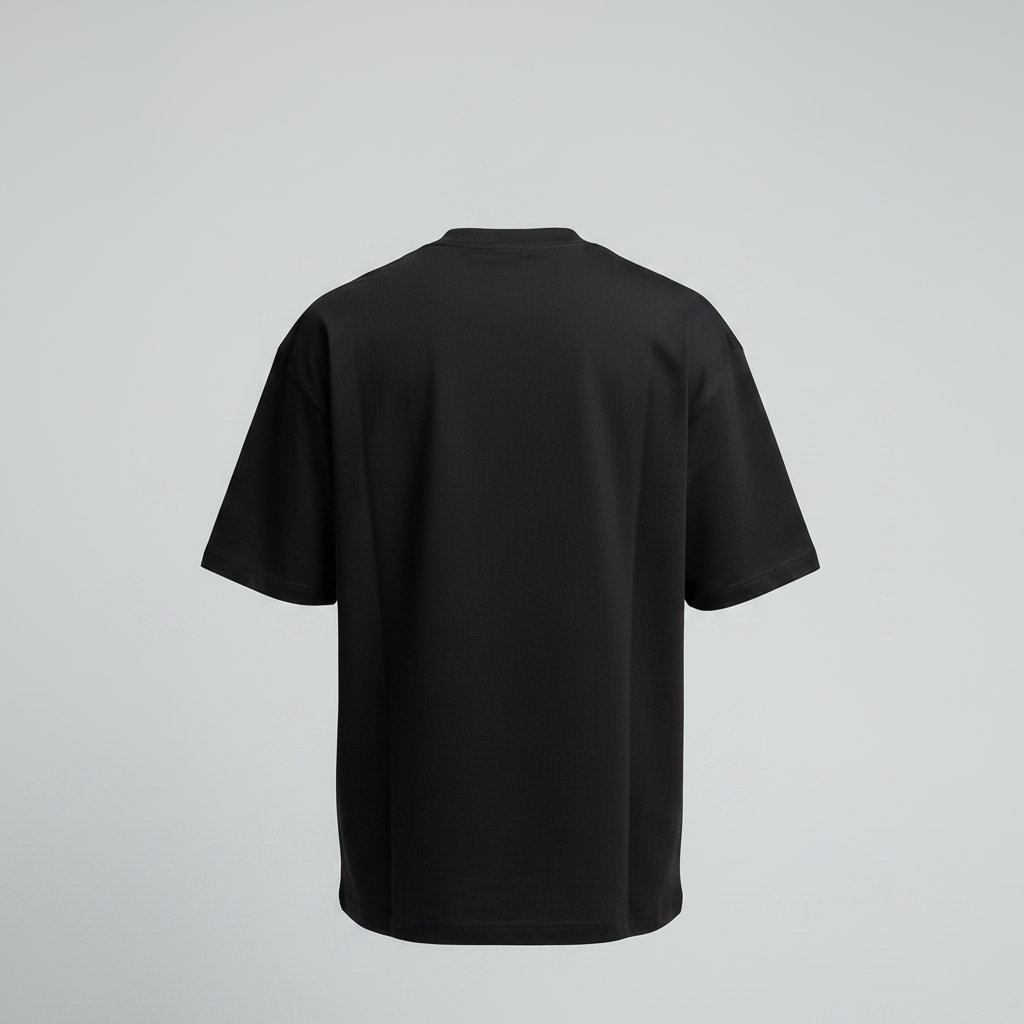 Ghost Mannequin Back - Plain Black