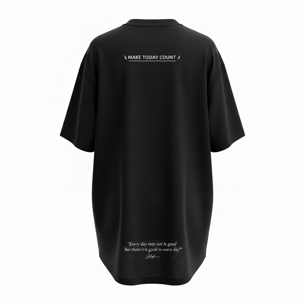Ghost Mannequin Back - Quote at Bottom