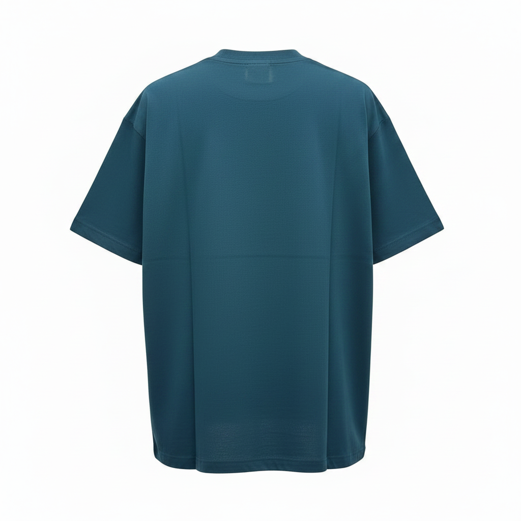 Ghost Mannequin Back - Teal NAFU Tee Recreated