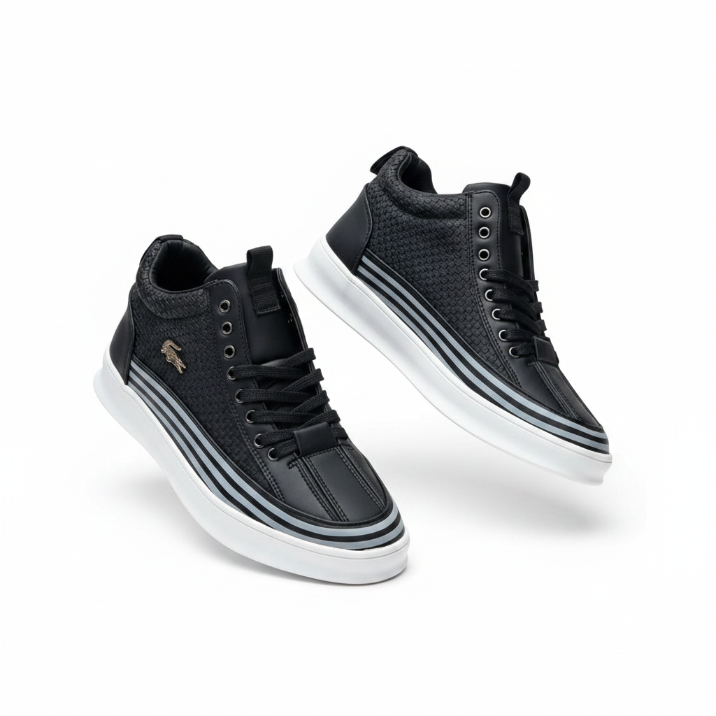 Ghost Mannequin – Black Lacoste High-Top