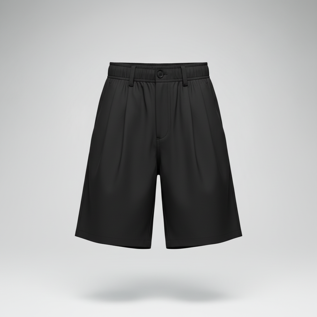 Ghost Mannequin – Black Plain Shorts