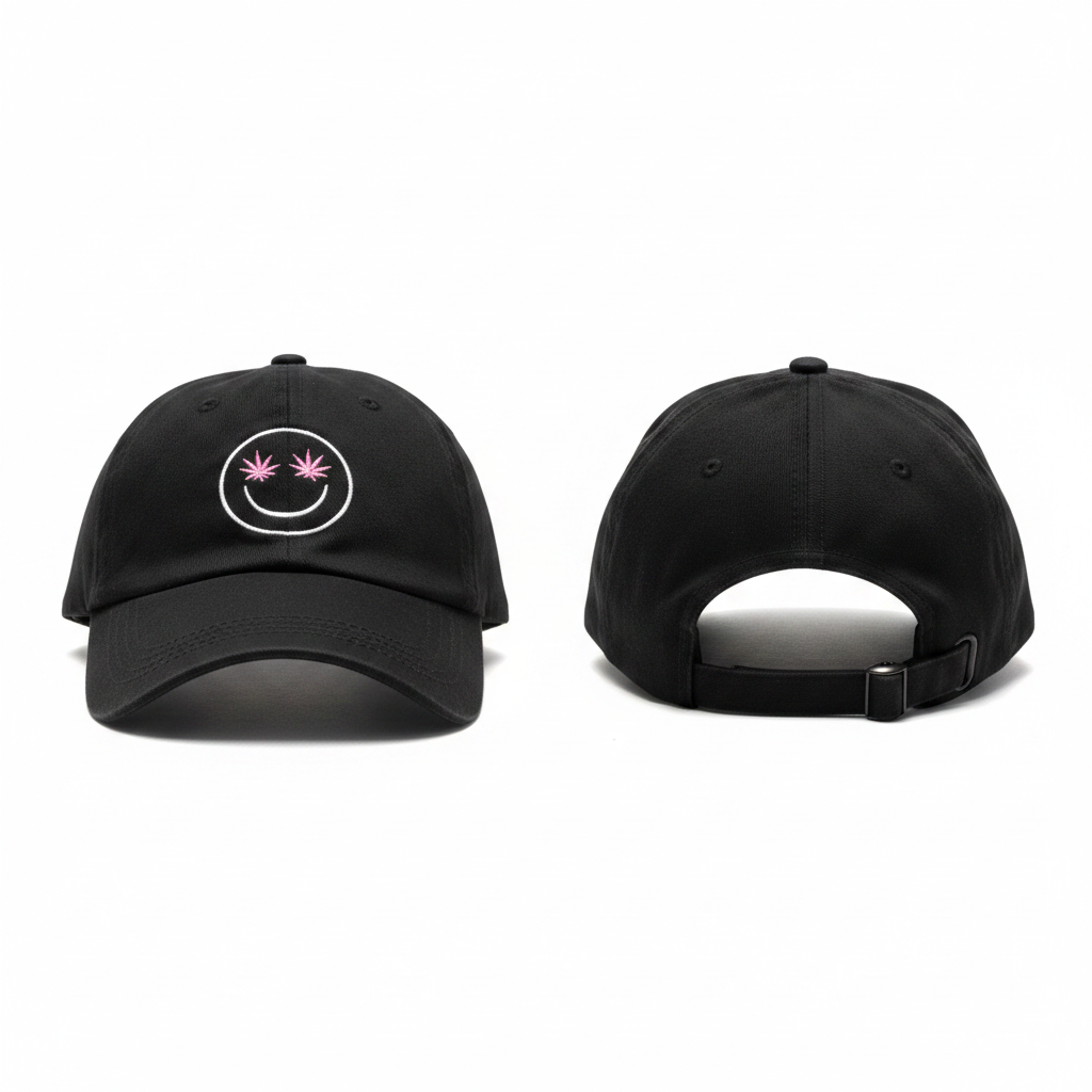 Ghost Mannequin – Black Smiley Cap