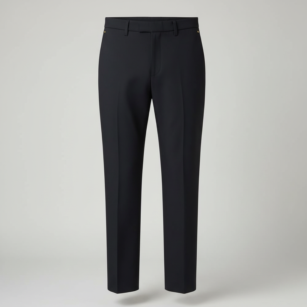 Ghost Mannequin - Black Straight Trousers