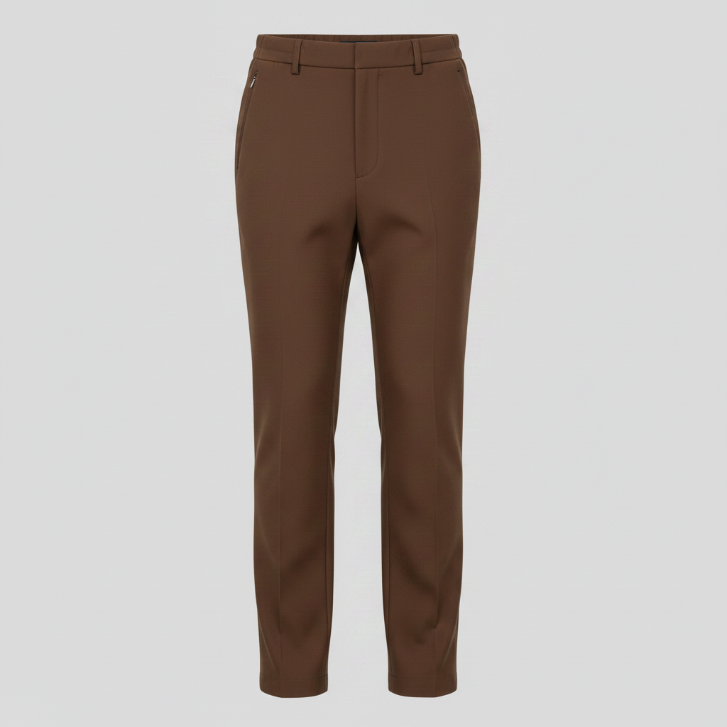 Ghost Mannequin - Brown Straight Leg Tailored Trousers