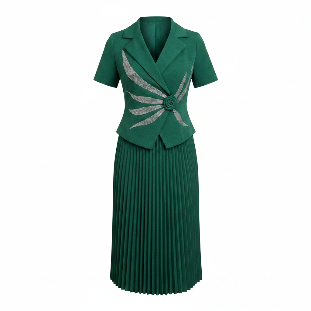 Ghost Mannequin – Emerald Green Two-Piece