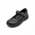 KiddyGo Black Mary Jane School Shoe