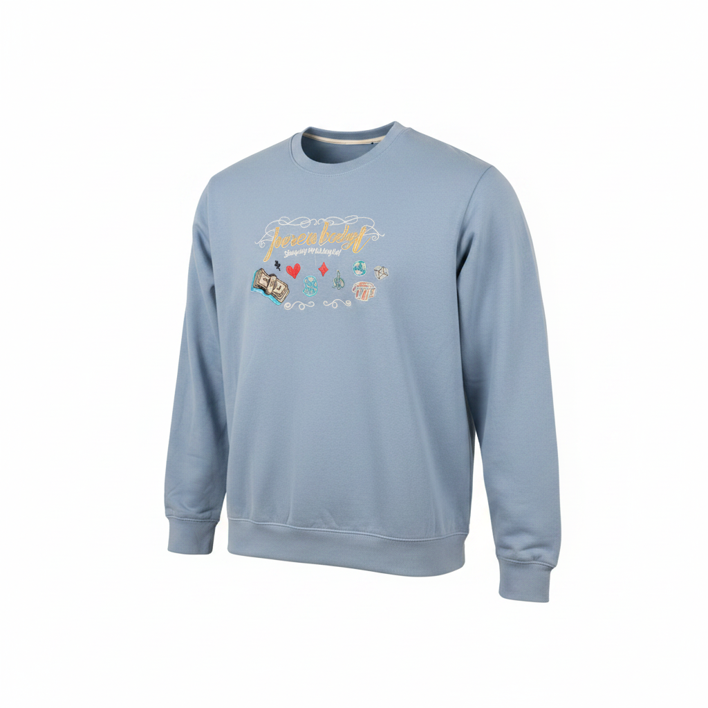 Ghost Mannequin – Light Blue Sweatshirt (Full 3D)