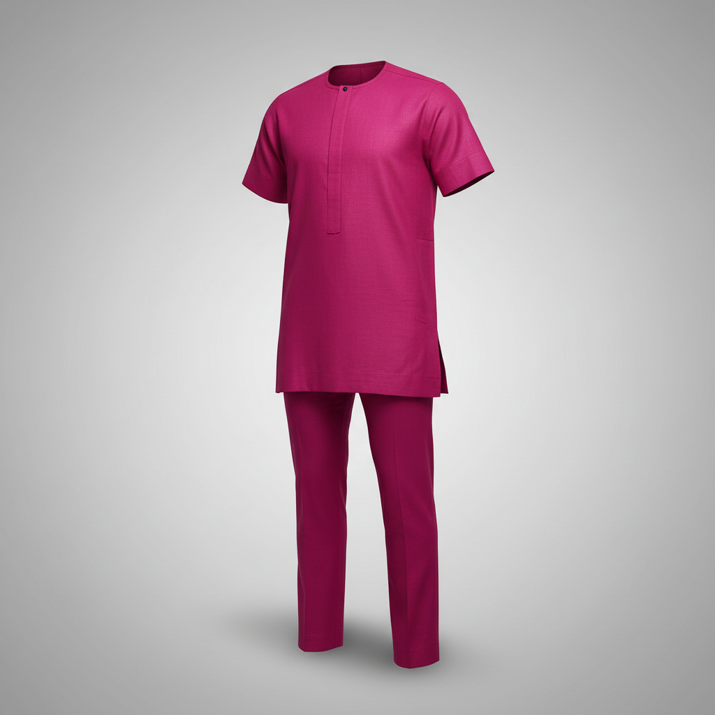 Ghost Mannequin – Magenta Linen Senator Set