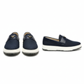 Ghost Mannequin – Navy Canvas Slip-On