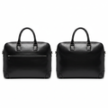 Ghost Mannequin Redo – Sobar Plain Black Leather Laptop Tote