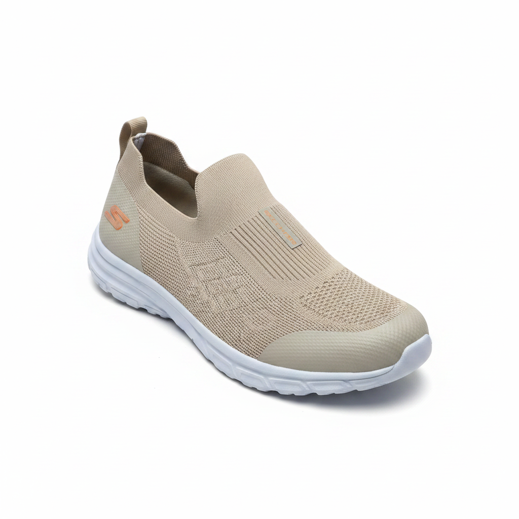 Skechers Air-Knit Khaki Slip-On Sneaker