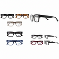 Unisex Bold Square Frame Clear Optical Eyeglasses