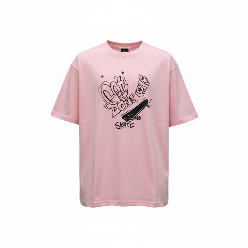 Ghost mannequin version of the pink skate graffiti tee