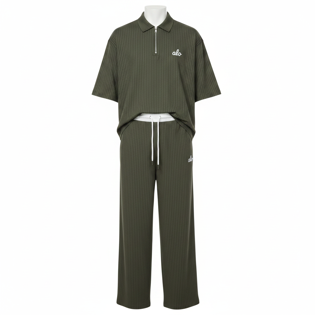 Ghost – Olive Pinstripe Alo Set