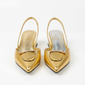 Gold shoe pair