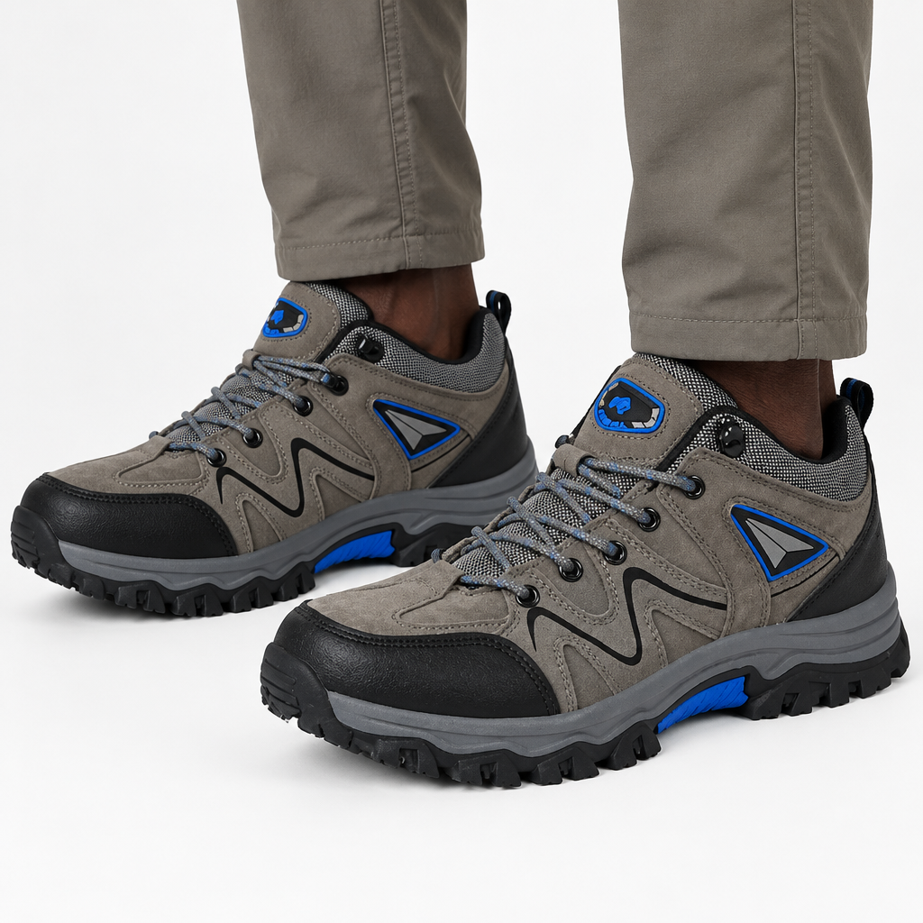 Grey blue-accent shoes model preview