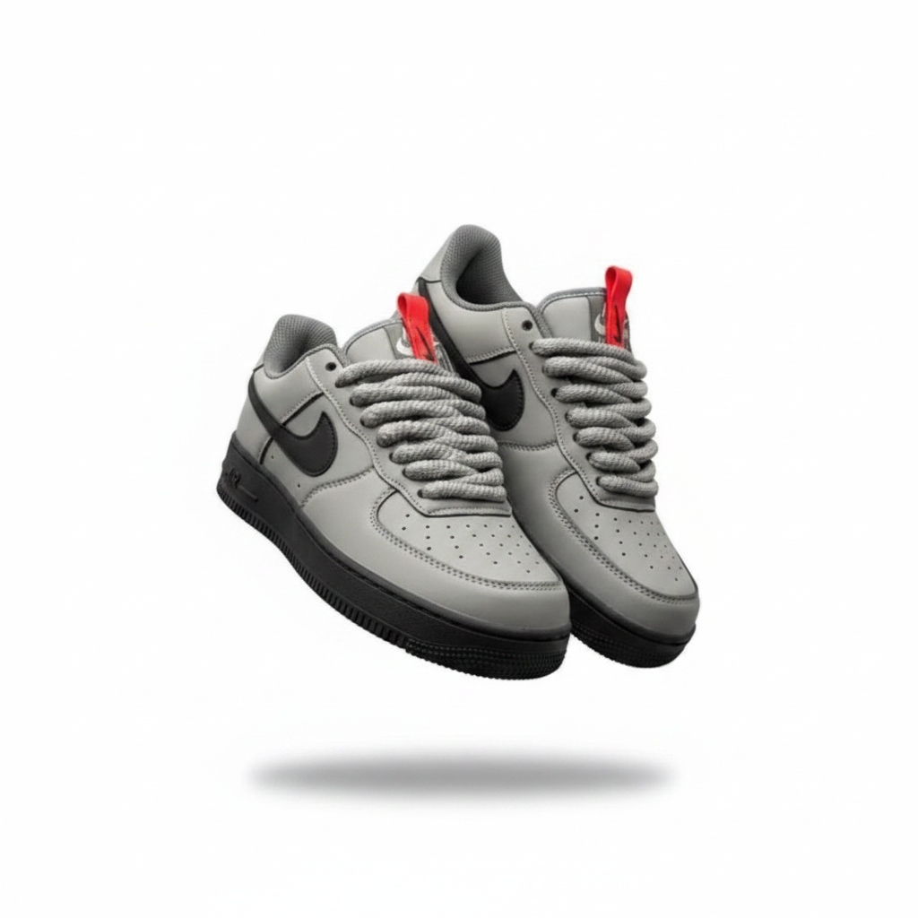 Grey Rope Lace Sneakers – Ghost Product Shot