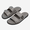 Grey sandals ghost mannequin preview