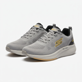 Grey sneakers with yellow accents catalog preview