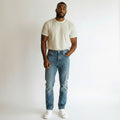 Light Blue Acid-Wash Baggy Denim Jeans