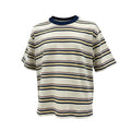 Multi-Stripe Round Neck Tee – Cream