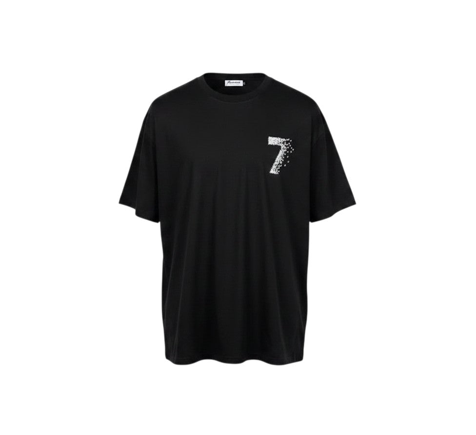 Lucky 7 Airplane Graphic Oversized Tee