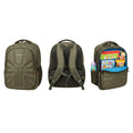 Black Embossed Union Jack Panel Unisex School Backpack