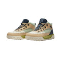 Cream Sage Navy Mid-Top Trail Hiking Sneakers