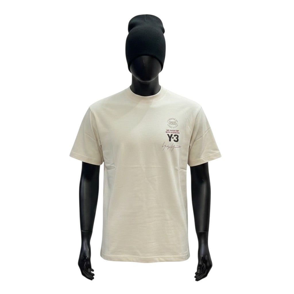 Cream Bold Back Graphic Oversized Tee