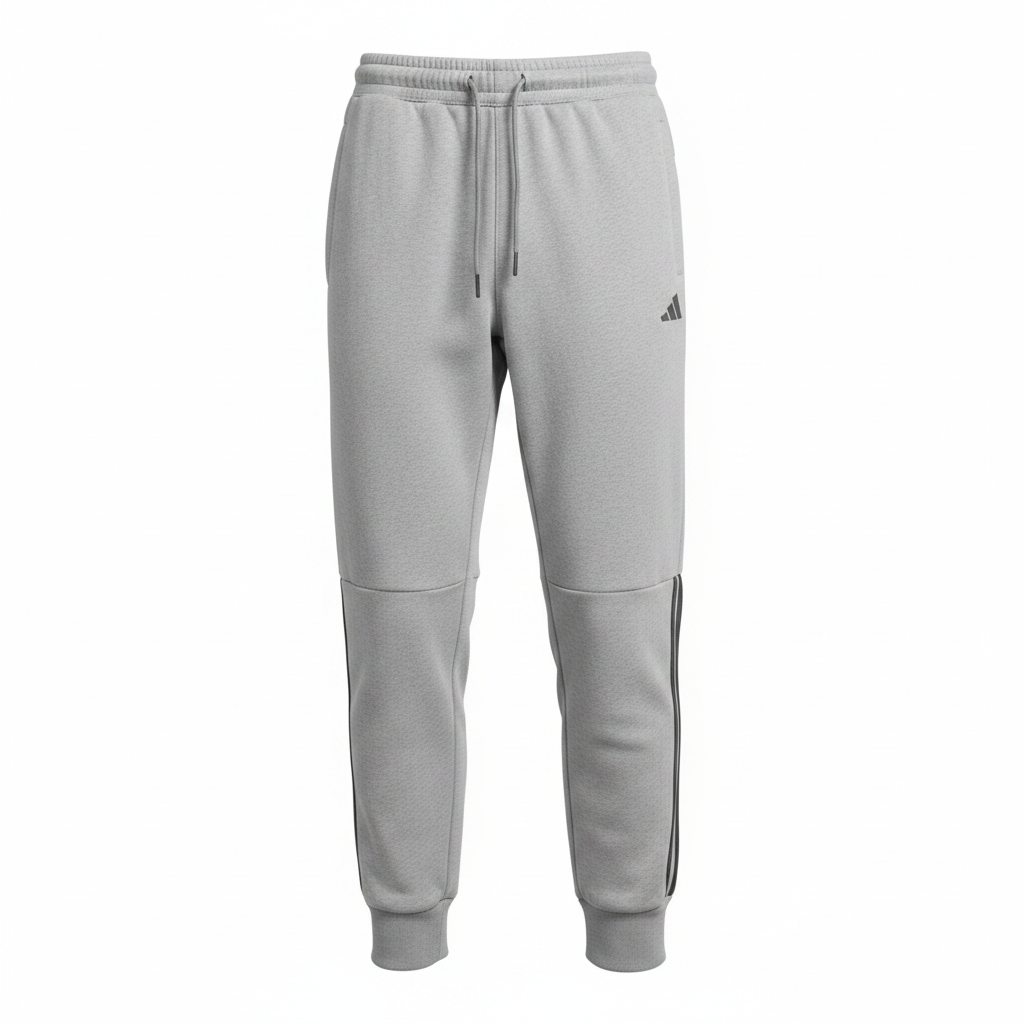 Men's Light Grey Three-Stripe Tapered Joggers – Ghost Mannequin