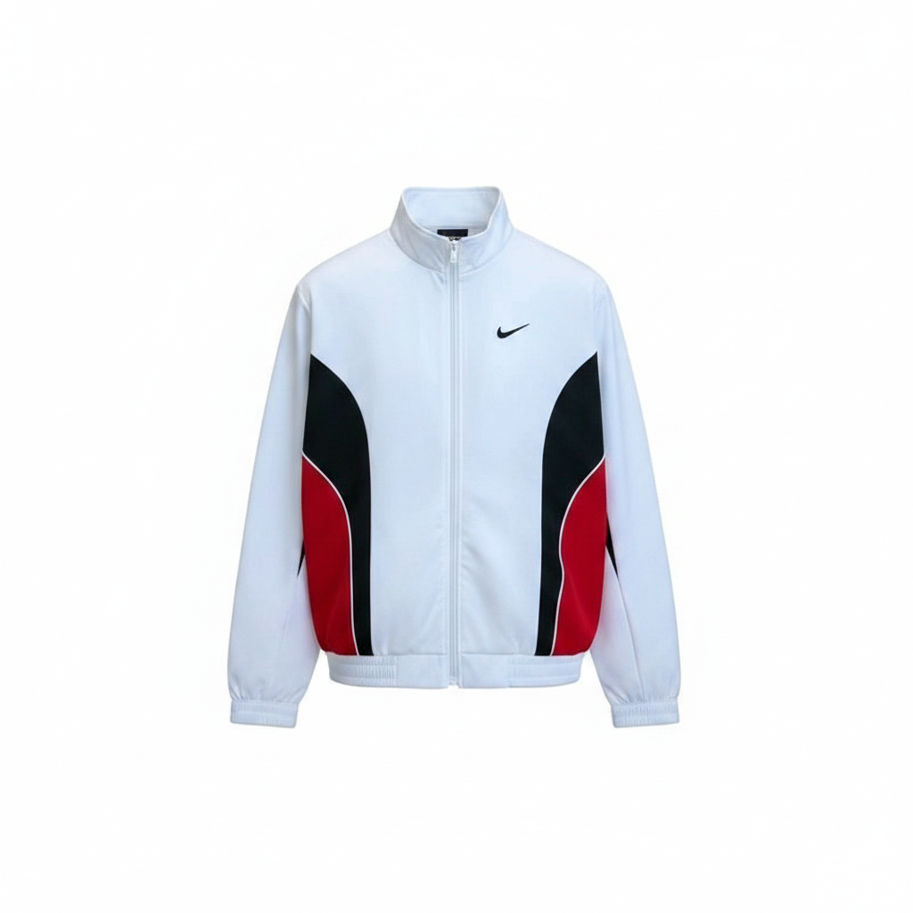 Men's White Colour-Block Zip-Up Track Jacket – Ghost Mannequin