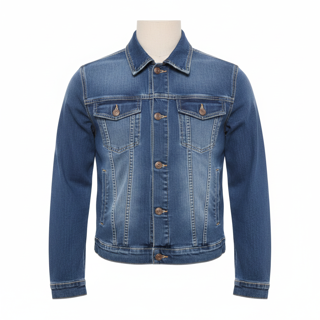 Ghost Mannequin Front – Denim Jacket