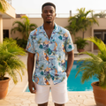 Tropical Hawaiian Print Shirt – Model Shot