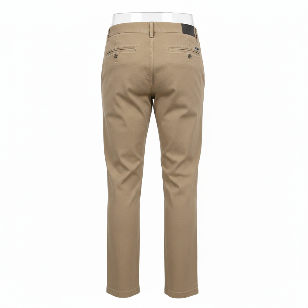 Dockers Chino Trousers Light Khaki - Ghost Mannequin Back