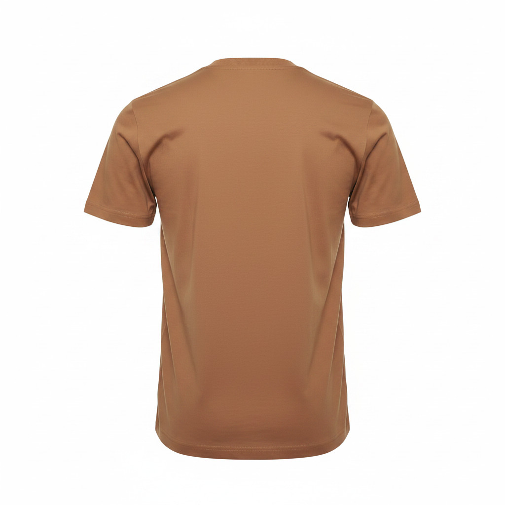 Camel Casablanca Crest Logo Short-Sleeved Shirt - Ghost Mannequin Back