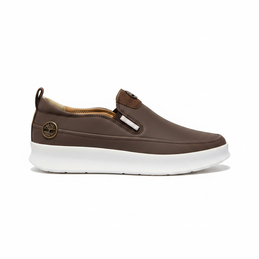 Timberland Brown Nubuck Slip-On Sneaker - Ghost Mannequin