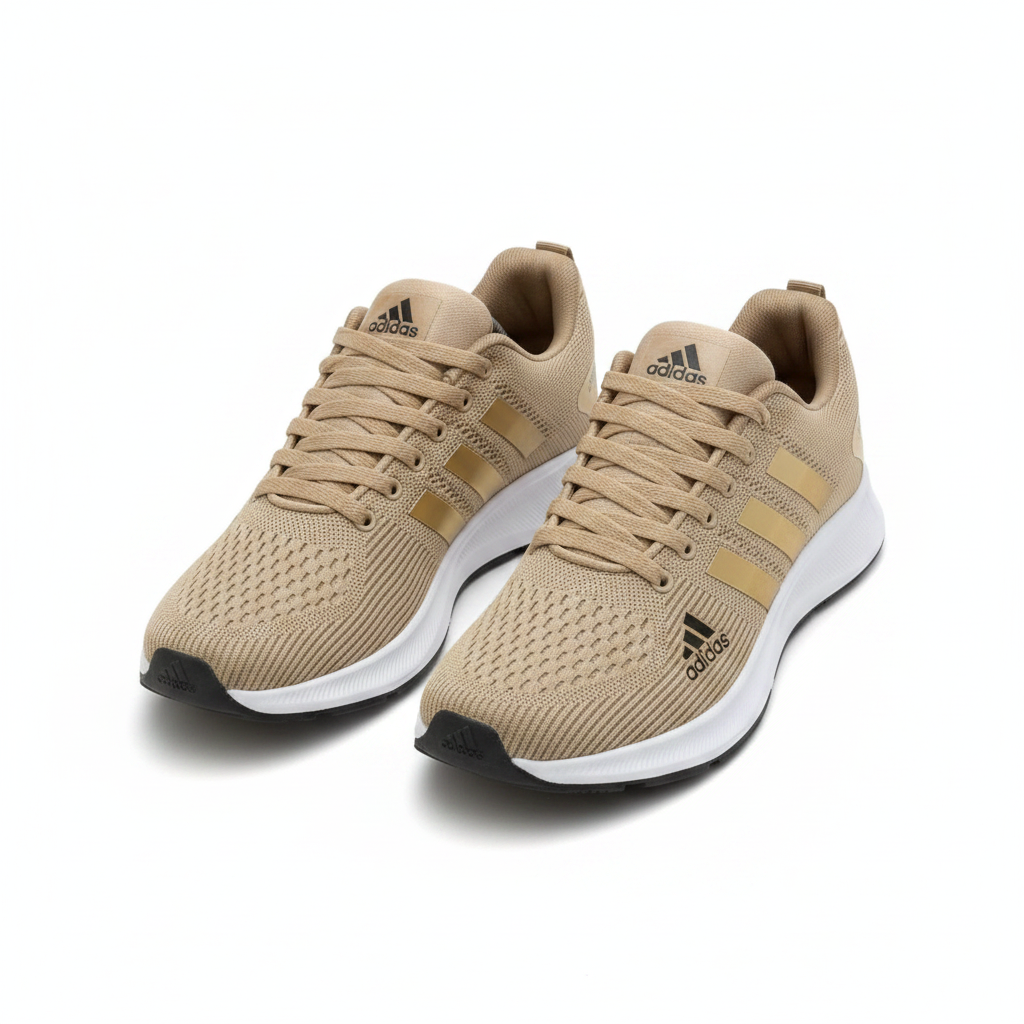 Adidas Khaki Gold Running Sneaker - Ghost Mannequin