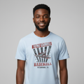 Front model view – Flying Squirrels Baseball Graphic Tee