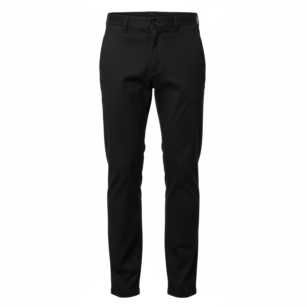 Dockers Chino Trousers Black - Ghost Mannequin Front
