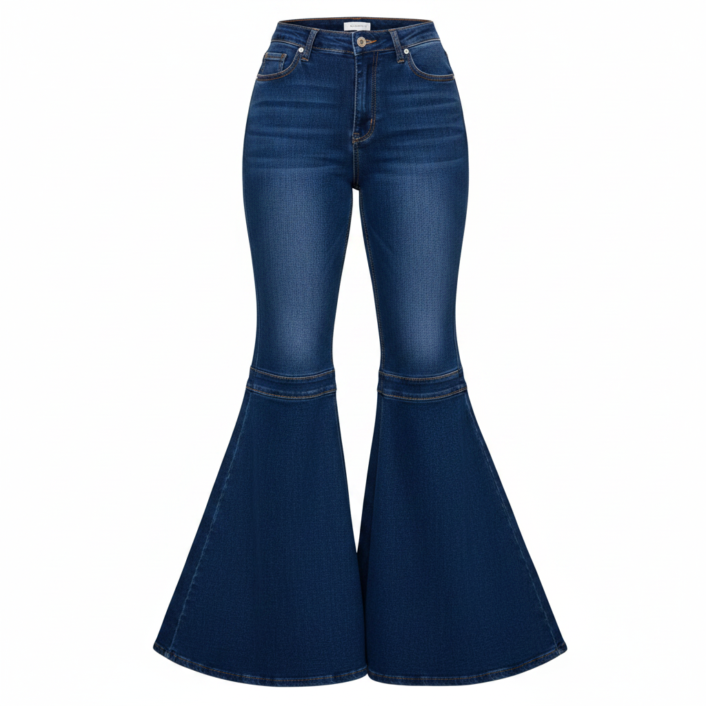 Ghost mannequin – Women's High-Rise Bell-Bottom Flare Jean