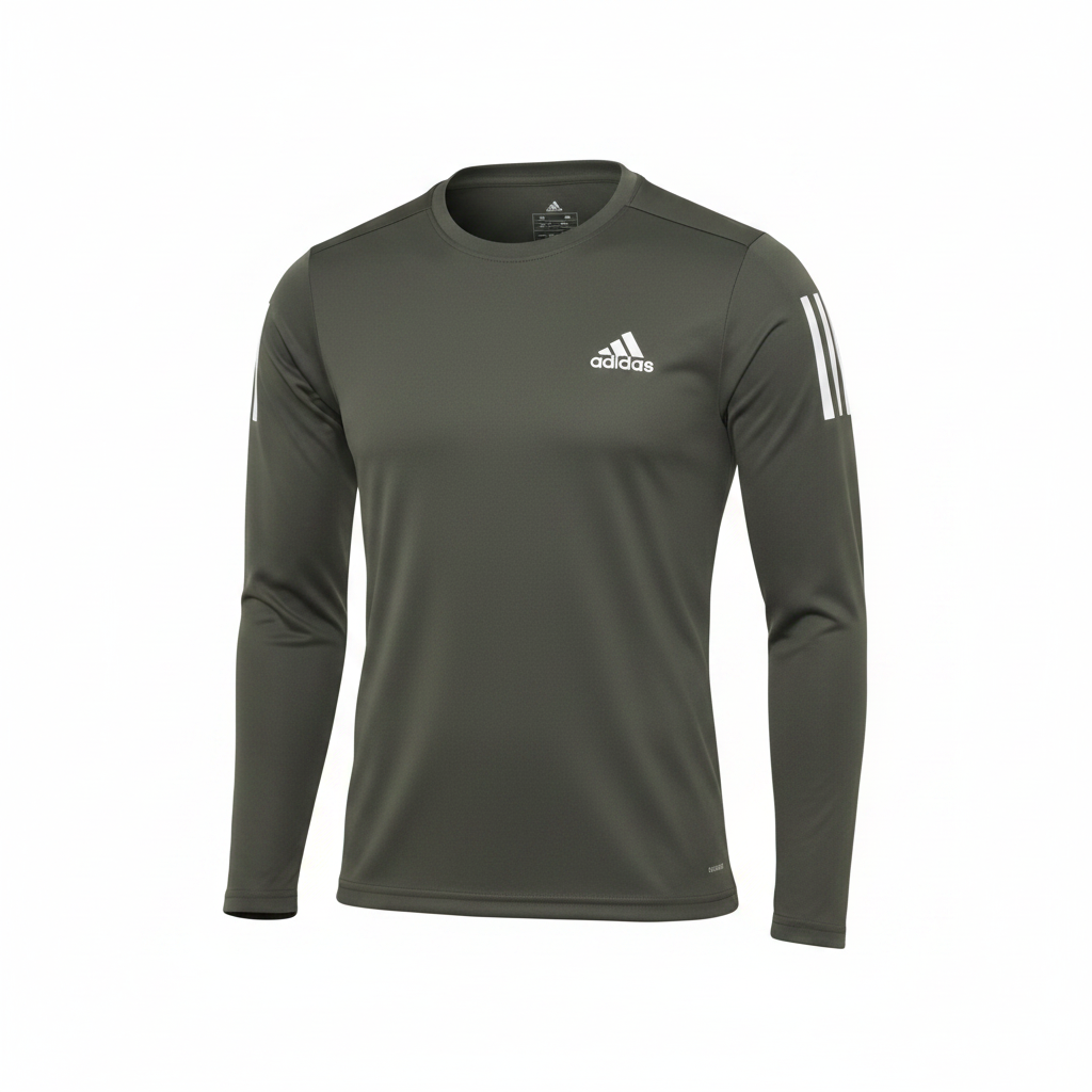 Men's Olive Green Long-Sleeve Athletic Performance Shirt – Ghost Mannequin