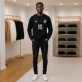 Côte d'Ivoire #10 Black Crew-Neck Sweatshirt – Model Shot