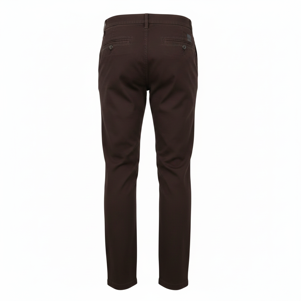 Dockers Chino Trousers Dark Brown - Ghost Mannequin Back