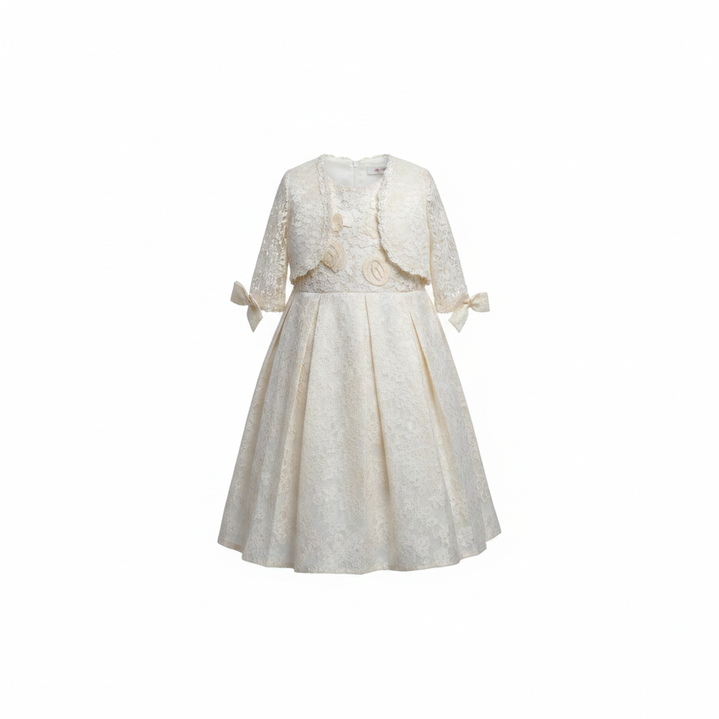 Children's Cream Lace Bolero & A-Line Graduation Set – Ghost Mannequin