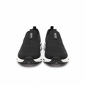 Men's Black Mesh Slip-On Walking Sneaker – Ghost Mannequin Pair Front and Side View